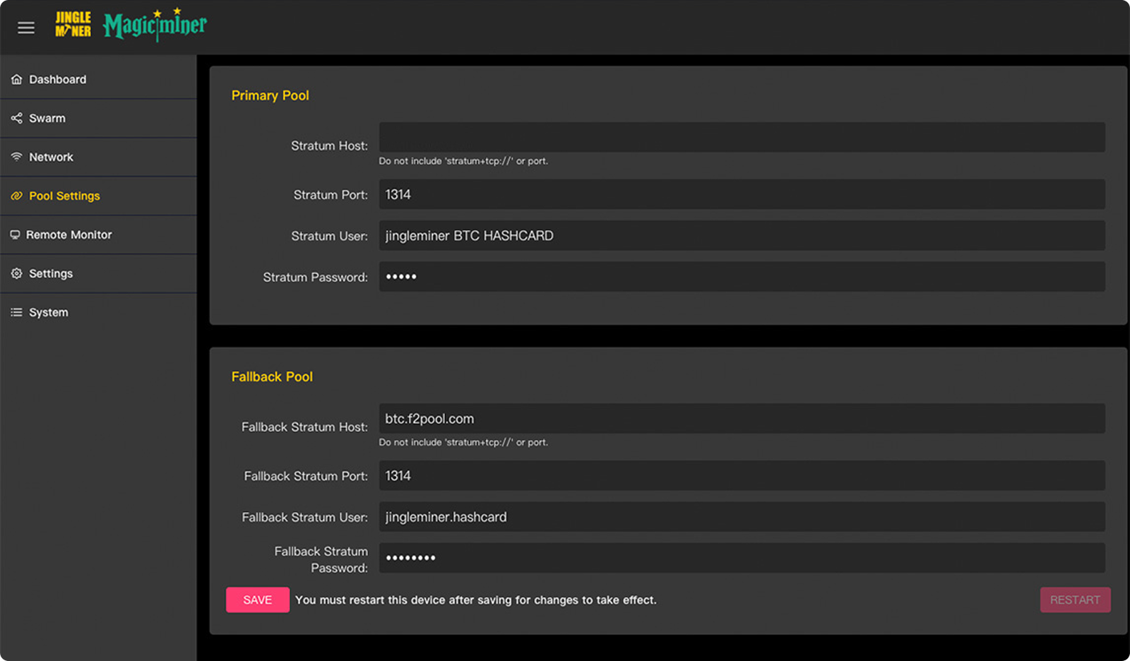 Jingle Miner BTC Hashcard